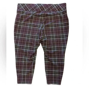 Torrid Purple Plaid Capri  Size 3